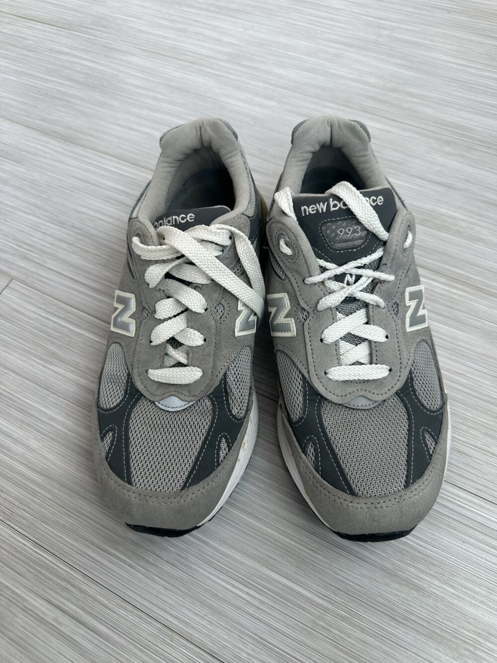 New Balance 993 Made in USA Grey White MR993GL Men's Size 8 D